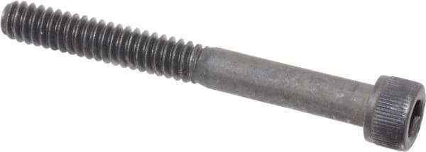 Value Collection - #10-24 UNC Hex Socket Drive, Socket Cap Screw - Alloy Steel, Black Oxide Finish, Partially Threaded, 1-3/4" Length Under Head - Exact Industrial Supply