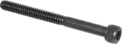 Value Collection - #10-24 UNC Hex Socket Drive, Socket Cap Screw - Alloy Steel, Black Oxide Finish, Partially Threaded, 2" Length Under Head - Exact Industrial Supply