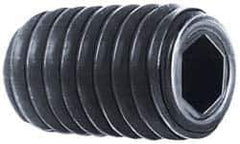Value Collection - #5-40 UNC, 5/8" OAL, Cup Point Set Screw - Grade 8 Alloy Steel, 1/16" Key - Exact Industrial Supply