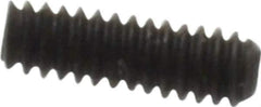 Value Collection - #0-80 UNF, 3/16" OAL, Cup Point Set Screw - Grade 8 Alloy Steel, 0.028" Key - Exact Industrial Supply