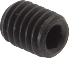 Value Collection - #10-32 UNF, 1/4" OAL, Cup Point Set Screw - Grade 8 Alloy Steel, 3/32" Key - Exact Industrial Supply