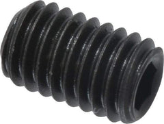 Value Collection - #10-32 UNF, 5/16" OAL, Cup Point Set Screw - Grade 8 Alloy Steel, 3/32" Key - Exact Industrial Supply