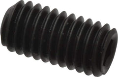 Value Collection - #10-32 UNF, 3/8" OAL, Cup Point Set Screw - Grade 8 Alloy Steel, 3/32" Key - Exact Industrial Supply