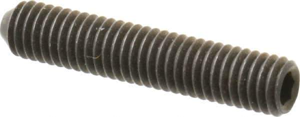 Value Collection - #10-32 UNF, 1" OAL, Cup Point Set Screw - Grade 8 Alloy Steel, 3/32" Key - Exact Industrial Supply