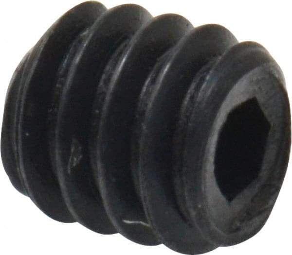 Value Collection - #2-56 UNC, 3/32" OAL, Cup Point Set Screw - Grade 8 Alloy Steel, 0.035" Key - Exact Industrial Supply