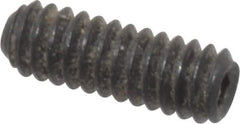 Value Collection - #2-56 UNC, 1/4" OAL, Cup Point Set Screw - Grade 8 Alloy Steel, 0.035" Key - Exact Industrial Supply