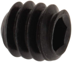 Value Collection - #3-48 UNC, 3/32" OAL, Cup Point Set Screw - Grade 8 Alloy Steel, 0.05" Key - Exact Industrial Supply