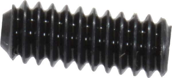 Value Collection - #3-48 UNC, 1/4" OAL, Cup Point Set Screw - Grade 8 Alloy Steel, 0.05" Key - Exact Industrial Supply