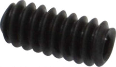 Value Collection - #4-40 UNC, 1/4" OAL, Cup Point Set Screw - Grade 8 Alloy Steel, 0.05" Key - Exact Industrial Supply