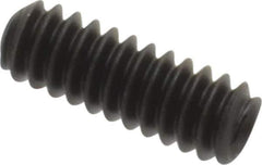 Value Collection - #4-40 UNC, 5/16" OAL, Cup Point Set Screw - Grade 8 Alloy Steel, 0.05" Key - Exact Industrial Supply