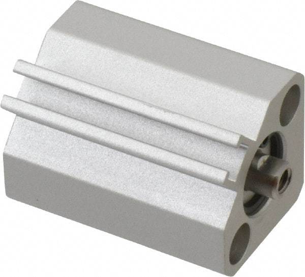 SMC PNEUMATICS - 3/8" Stroke x 1/2" Bore Double Acting Air Cylinder - 10-32 Port, 8-32 Rod Thread, 145 Max psi, 15 to 160°F - Exact Industrial Supply