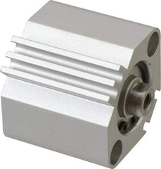SMC PNEUMATICS - 3/8" Stroke x 1" Bore Double Acting Air Cylinder - 10-32 Port, 1/4-28 Rod Thread, 145 Max psi, 15 to 160°F - Exact Industrial Supply