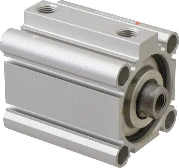 SMC PNEUMATICS - 1" Stroke x 1-1/2" Bore Double Acting Air Cylinder - 1/8 Port, 3/8-24 Rod Thread, 145 Max psi, 15 to 160°F - Exact Industrial Supply