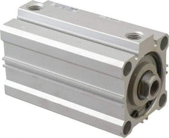 SMC PNEUMATICS - 2-15/16" Stroke x 2" Bore Double Acting Air Cylinder - 1/4 Port, 1/2-20 Rod Thread, 145 Max psi, 15 to 160°F - Exact Industrial Supply