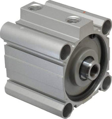 SMC PNEUMATICS - 1" Stroke x 2-1/2" Bore Double Acting Air Cylinder - 1/4 Port, 1/2-20 Rod Thread, 145 Max psi, 15 to 160°F - Exact Industrial Supply