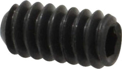 Value Collection - #10-24 UNC, 3/8" OAL, Cup Point Set Screw - Grade 8 Alloy Steel, 3/32" Key - Exact Industrial Supply