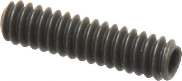 Value Collection - #10-24 UNC, 3/4" OAL, Cup Point Set Screw - Grade 8 Alloy Steel, 3/32" Key - Exact Industrial Supply
