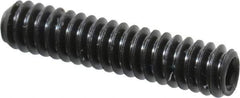 Value Collection - #10-24 UNC, 7/8" OAL, Cup Point Set Screw - Grade 8 Alloy Steel, 3/32" Key - Exact Industrial Supply