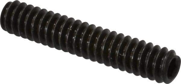 Value Collection - #10-24 UNC, 1" OAL, Cup Point Set Screw - Grade 8 Alloy Steel, 3/32" Key - Exact Industrial Supply