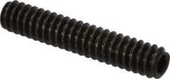 Value Collection - #10-24 UNC, 1" OAL, Cup Point Set Screw - Grade 8 Alloy Steel, 3/32" Key - Exact Industrial Supply