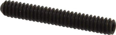 Value Collection - #10-24 UNC, 1-1/4" OAL, Cup Point Set Screw - Grade 8 Alloy Steel, 3/32" Key - Exact Industrial Supply