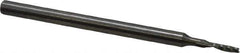 Onsrud - 1/16" Cutting Diam x 1/4" Length of Cut, 1 Flute, Upcut Spiral Router Bit - Uncoated, Right Hand Cut, Solid Carbide, 2" OAL x 1/8" Shank Diam, Single Edge, 21° Helix Angle - Exact Industrial Supply