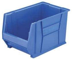 Akro-Mils - 200 Lb. Load Capacity, 20" Deep, Red Polymer Hopper Stacking Bin - 12" High x 12-3/8" Wide x 20" Long - Exact Industrial Supply