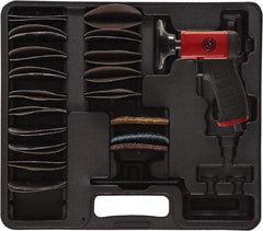 Chicago Pneumatic - 3" Max Disc, 15,000 RPM, Pneumatic Handheld Disc Sander - 21 CFM, 1/4" Inlet, 0.25 hp, 90 psi - Exact Industrial Supply