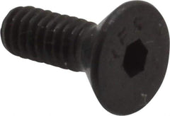 Value Collection - #5-40 UNC Hex Socket Drive, 82° Flat Screw - Alloy Steel, Black Oxide Finish, Fully Threaded, 3/8" OAL - Exact Industrial Supply