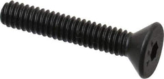 Value Collection - #5-40 UNC Hex Socket Drive, 82° Flat Screw - Alloy Steel, Black Oxide Finish, Fully Threaded, 3/4" OAL - Exact Industrial Supply