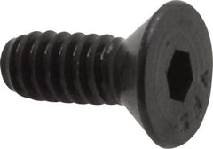 Value Collection - #10-24 UNC Hex Socket Drive, 82° Flat Screw - Alloy Steel, Black Oxide Finish, Fully Threaded, 1/2" OAL - Exact Industrial Supply