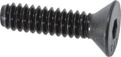 Value Collection - #10-24 UNC Hex Socket Drive, 82° Flat Screw - Alloy Steel, Black Oxide Finish, Fully Threaded, 3/4" OAL - Exact Industrial Supply