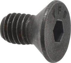 Value Collection - #10-32 UNF Hex Socket Drive, 82° Flat Screw - Alloy Steel, Black Oxide Finish, Fully Threaded, 3/8" OAL - Exact Industrial Supply