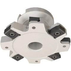 Iscar - Shell Mount A Connection, 3/8" Cutting Width, 0.88" Depth of Cut, 3" Cutter Diam, 3/4" Hole Diam, 8 Tooth Indexable Slotting Cutter - FDN-LN12 Toolholder, LNET Insert - Exact Industrial Supply