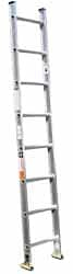 Made in USA - 10' High, Type IA Rating, Aluminum Extension Ladder - Exact Industrial Supply