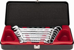 Blackhawk by Proto - 8 Piece, 5/16" to 3/4", Combination Wrench Set - Inch Measurement Standard, Full Polish Finish, Comes in Case - Exact Industrial Supply