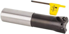 Kennametal - 1-1/4" Cut Diam, 0.06" Max Depth, 1-1/4" Shank Diam, Cylindrical Shank Indexable High-Feed Helical End Mill - Screw Holding Method, WP..06X4.. Insert, KF Toolholder, Through Coolant - Exact Industrial Supply