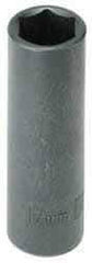 Armstrong - 3/8" Drive 14mm Deep Impact Socket - 6 Points, 2-33/64" OAL - Exact Industrial Supply