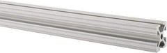 80/20 Inc. - 97 Inches Long x 1 Inch Wide x 1 Inch High, T Slotted Aluminum Extrusion - 0.4379 Square Inches, Clear Anodized Finish - Exact Industrial Supply