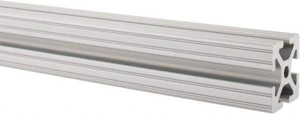 80/20 Inc. - 97 Inches Long x 1-1/2 Inches Wide x 1-1/2 Inches High, T Slotted Aluminum Extrusion - 1.154 Square Inches, Clear Anodized Finish - Exact Industrial Supply
