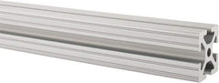80/20 Inc. - 97 Inches Long x 1-1/2 Inches Wide x 1-1/2 Inches High, T Slotted Aluminum Extrusion - 1.154 Square Inches, Clear Anodized Finish - Exact Industrial Supply