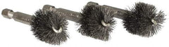 Ridgid - 3/4 Inch Inside Diameter, 13/16 Inch Actual Brush Diameter, Steel, Power Fitting and Cleaning Brush - Exact Industrial Supply