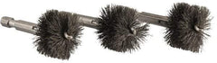 Ridgid - 1 Inch Inside Diameter, 1-3/16 Inch Actual Brush Diameter, Steel, Power Fitting and Cleaning Brush - Exact Industrial Supply