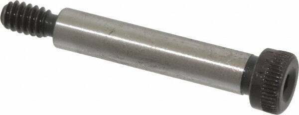 Value Collection - 1/4" Shoulder Diam x 1-1/4" Shoulder Length, #10-24 UNC, Hex Socket Shoulder Screw - 8 Alloy Steel, Uncoated, 0.357 to 3/8" Head Diam - Exact Industrial Supply