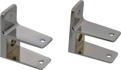 Value Collection - Washroom Partition Pilaster to Wall Bracket Kit - Compatible with Toilet Stalls - Exact Industrial Supply