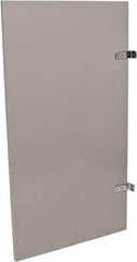 Bradley - Washroom Partition Steel Urinal Panel - 23 Inch Wide x 42 Inch High, ADA Compliant Stall Compatibility, Warm Gray - Exact Industrial Supply