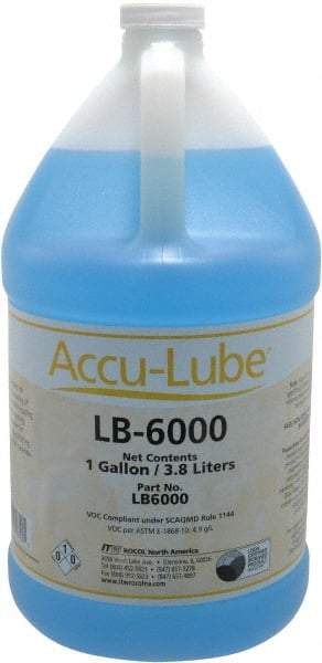 Accu-Lube - Accu-Lube LB-6000, 1 Gal Bottle Cutting & Sawing Fluid - Natural Ingredients, For Aluminum Machining, Drilling, Light-Duty Milling, Punching, Tapping - Exact Industrial Supply
