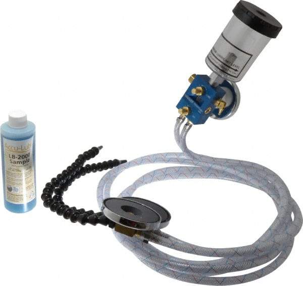 Accu-Lube - 2 Outlet, Micro Lubricant System - 12' Coolant Line Length - Exact Industrial Supply