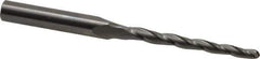 Onsrud - 1/8" Cutting Diam x 1-1/2" Length of Cut, 2 Flute, Upcut Spiral Router Bit - Uncoated, Right Hand Cut, Solid Carbide, 3" OAL x 1/4" Shank Diam, Ball End Taper - Exact Industrial Supply