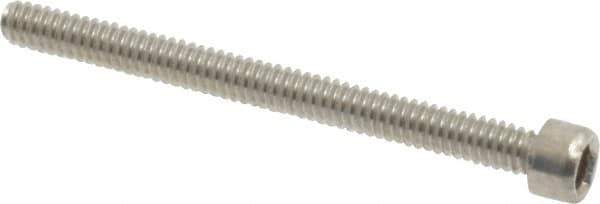 Value Collection - #2-56 UNC Hex Socket Drive, Socket Cap Screw - Grade 18-8 Stainless Steel, 1" Length Under Head - Exact Industrial Supply